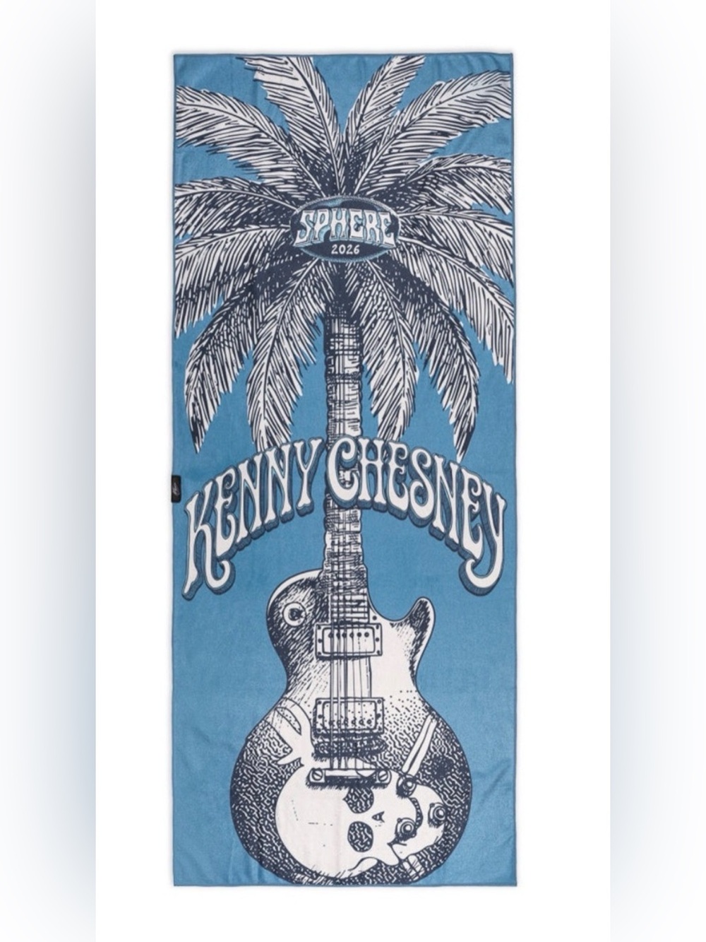 Kenny Chesney Blue Palm & Guitar Beach Towel - Sphere 2026